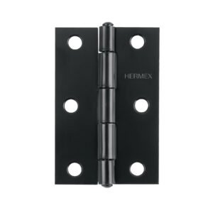 45637 - Bisagra rectangular 3-1/2" negra, HERMEX