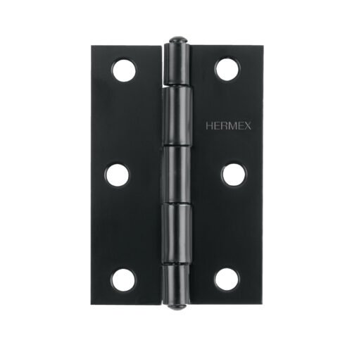 45637 - Bisagra rectangular 3-1/2" negra, HERMEX