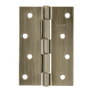 46915 - Bisagra rectangular 4" latón antiguo, HERMEX