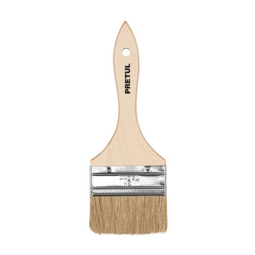 24475 - Brocha uso general de 3" con mango de madera, Pretul
