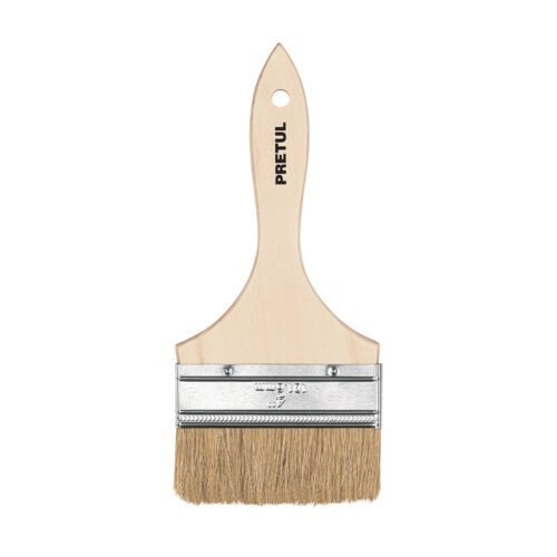 24476 - Brocha uso general de 4" con mango de madera, Pretul