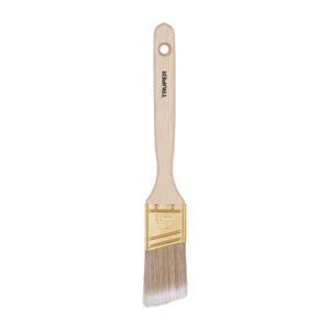 13338 - Brocha cerdas sintéticas 1-1/2" corte angular, mango madera