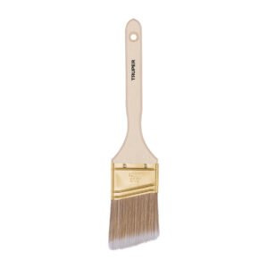 13340 - Brocha cerdas sintéticas 2-1/2" corte angular, mango madera