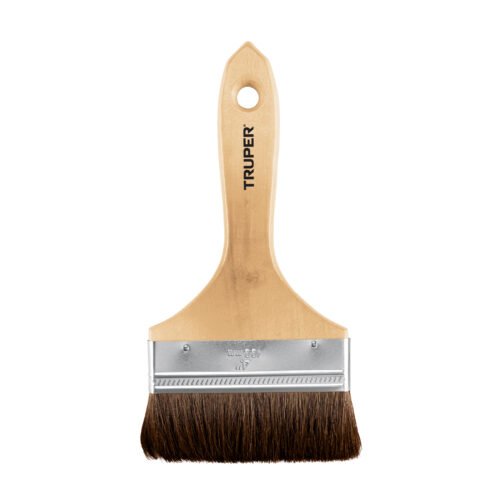 12470 - Brocha pelo de camello de 4" con mango de madera, Truper