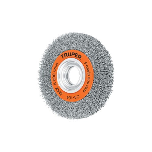11520 - Carda alambre ondulado 6" x 3/4" para esmeril, Truper