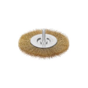 11576 - Carda circular 4" alambre fino para taladro, Truper