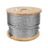 48819 - Metro de cable flexible 1/2" de acero 7x19 hilos, 75 m