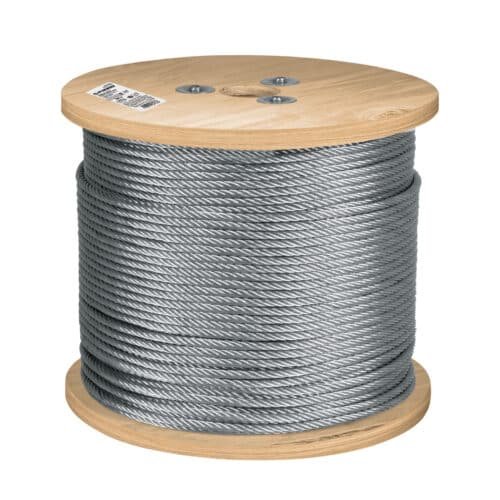 CAB-1-4F3.jpg 48803 - Metro de cable flexible 1/4" de acero 7x19 hilos, 300 m