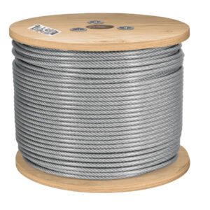 48812 - Metro cable flexible 1/4" acero 7x19 recubierto PVC, 300 m
