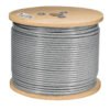 48808 - Metro de cable rígido 1/4" acero 7x7 recubierto PVC, 300 m