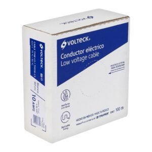 46055 - Rollo de 100 m de cable THHW-LS 10 AWG blanco, Volteck