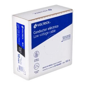 46051 - Rollo de 100 m de cable THHW-LS 10 AWG negro, Volteck