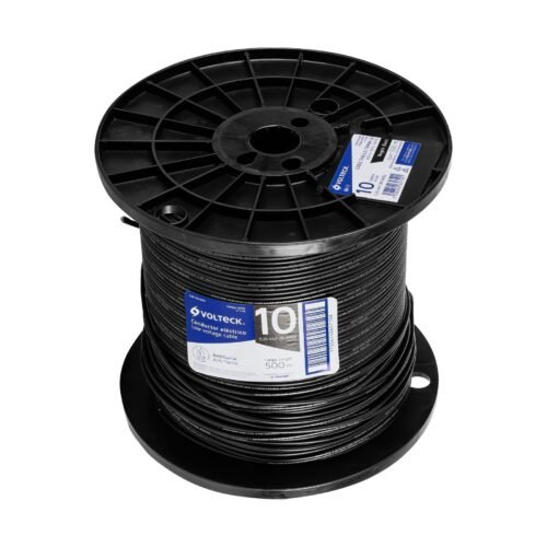 40118 - Metro de cable THHW-LS 10 AWG negro en carrete de 500 m