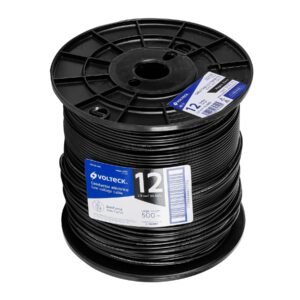 40117 - Metro de cable THHW-LS 12 AWG negro en carrete de 500 m