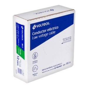 46064 - Rollo de 100 m de cable THHW-LS 12 AWG verde, Volteck