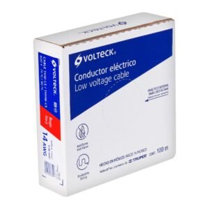 46061 - Rollo de 100 m de cable THHW-LS 14 AWG rojo, Volteck
