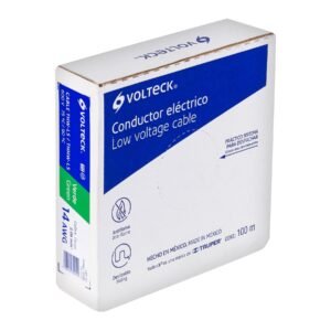 46065 - Rollo de 100 m de cable THHW-LS 14 AWG verde, Volteck