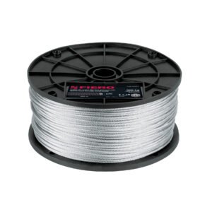 48800 - Metro de cable flexible 3/32" de acero 7x19 hilos, 300 m