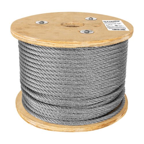 CAB-3-8R.jpg 48814 - Metro de cable rígido 3/8" de acero 7x7 hilos, 75 m, FIERO