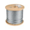 48813 - Metro de cable rígido 5/16" de acero 7x7 hilos, 75 m, FIERO