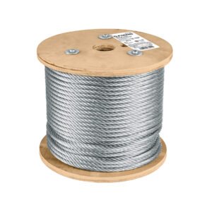 48813 - Metro de cable rígido 5/16" de acero 7x7 hilos, 75 m, FIERO