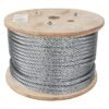 48818 - Metro de cable flexible 7/16" de acero 7x19 hilos, 75 m