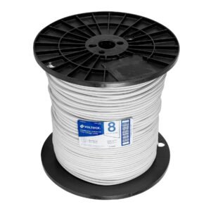 40115 - Metro de cable THHW-LS 8 AWG blanco en carrete de 500 m