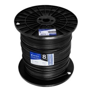 40119 - Metro de cable THHW-LS 8 AWG negro en carrete de 500 m