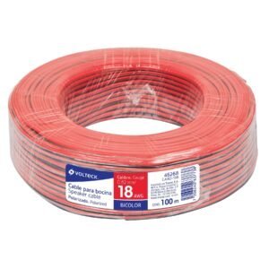 46268 - Rollo de 100 m de cable polarizado bicolor p/bocina 18 AWG