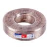 CABO-18P.jpg 46270 - Rollo de 100 m cable polarizado transparente p/bocina 18 AWG