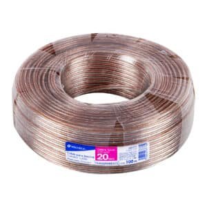 46271 - Rollo de 100 m cable polarizado transparente p/bocina 20 AWG