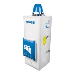 45247 - Calentador de paso, electrónico, 9L, 2 serv, gas nat, Foset