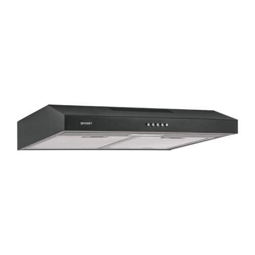 49488 - Campana extractora 60 cm, empotrable, negra, Foset