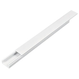 46284 - Canaleta de 1 vía 10 x 20 mm, con adhesivo, VOLTECK