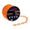44185 - Metro de cadena de 8 mm de plástico naranja, carrete de 25 m