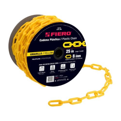 CAPL-8M.jpg 44182 - Metro de cadena de 8 mm de plástico amarilla, carrete de 25m