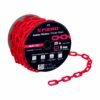 44186 - Metro de cadena de 8 mm de plástico roja, carrete de 25 m