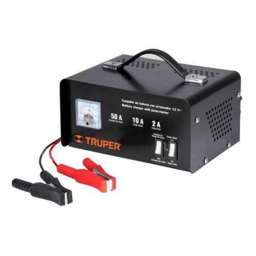 13027 - Cargador c/arrancador de 50 A para baterías de 12 V, TRUPER