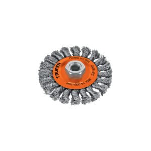 CATR-4ES.jpg 17527 - Carda circular 4" alambre trenzado, eje 5/8"-11, Truper