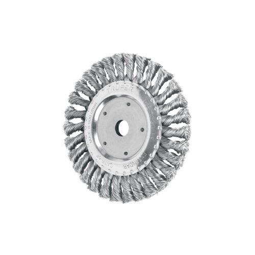 11598 - Carda trenzado fino 6" x 5/8" para esmeril, Truper