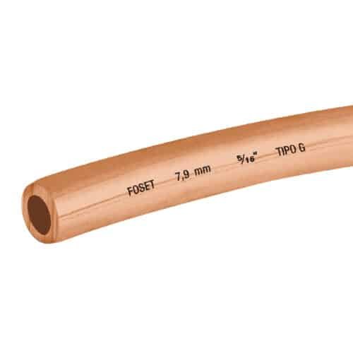 48156 - Tubo flexible de cobre 5/16", rollo de 15m, 2.3kg, FOSET