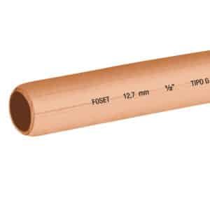 48158 - Tubo flexible de cobre 1/2", rollo de 15m, 3.7kg, FOSET