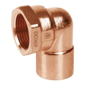 49650 - Codo 90° de cobre, rosca interior 1/2", Foset