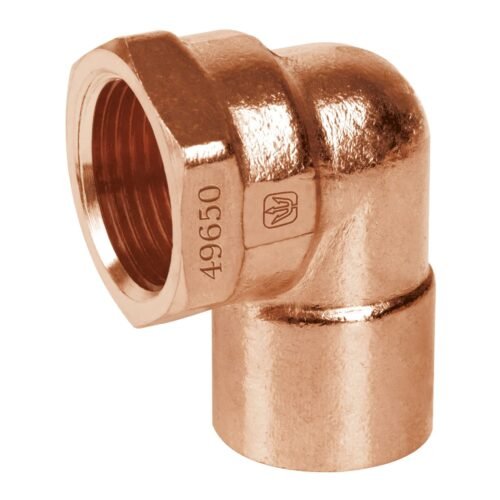 49650 - Codo 90° de cobre, rosca interior 1/2", Foset