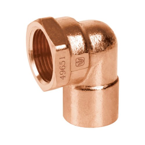 49651 - Codo 90° de cobre, rosca interior 3/4", Foset