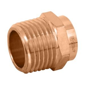 47625 - Conector de cobre de rosca exterior 1/2", Foset Basic