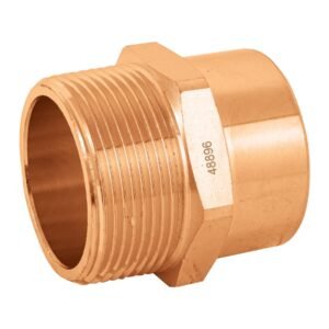 48896 - Conector de cobre, rosca exterior 1-1/2", Foset