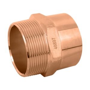 48897 - Conector de cobre, rosca exterior 2", Foset