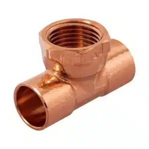 48885 - Tee de cobre rosca interior central 1/2", FOSET