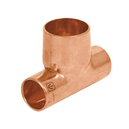 49741 - Tee reducida de cobre 1/2" x 1/2" x 3/4", FOSET